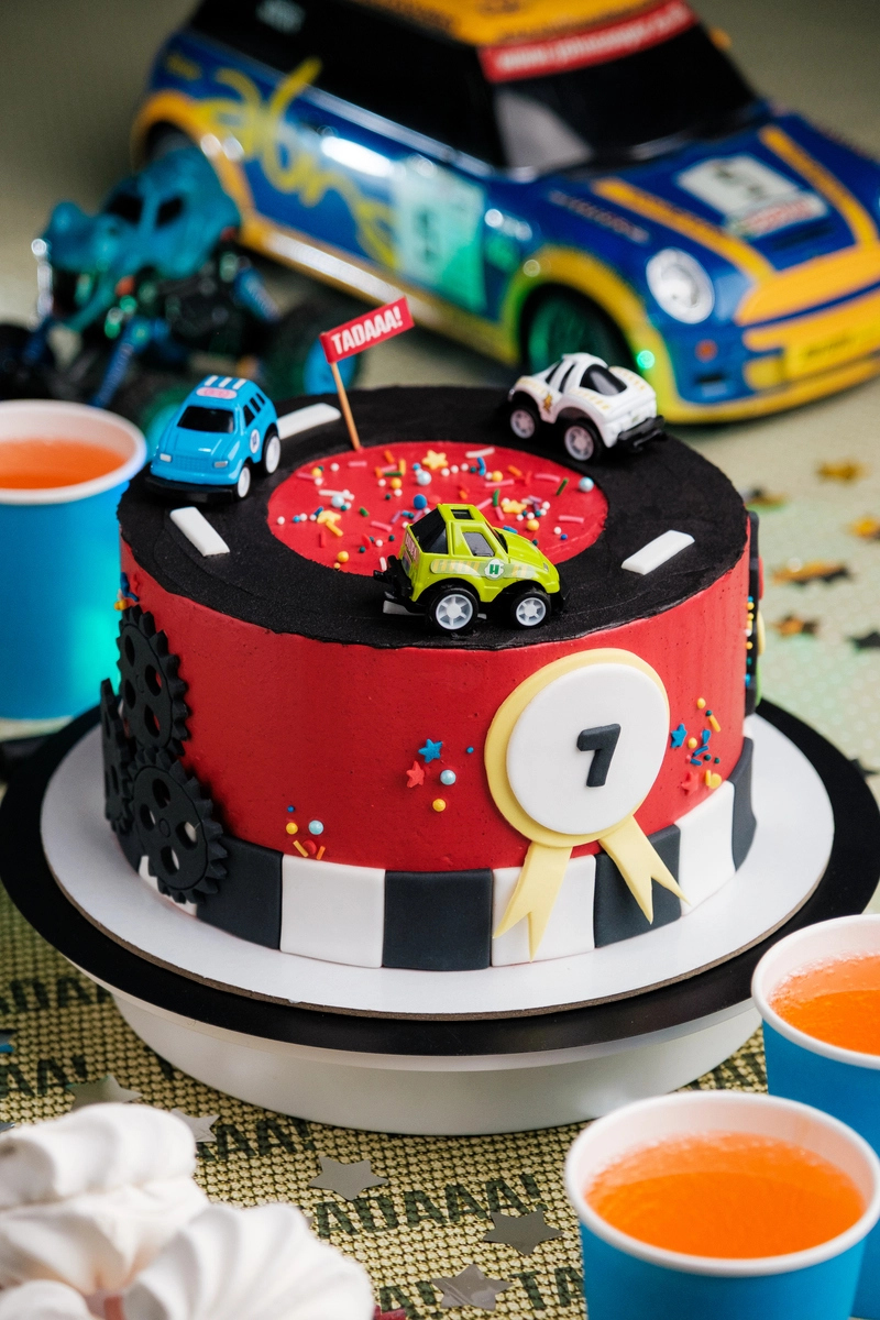 Racing Car Vanilla Cake