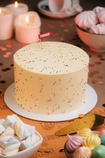 Rainbow Vanilla Cake