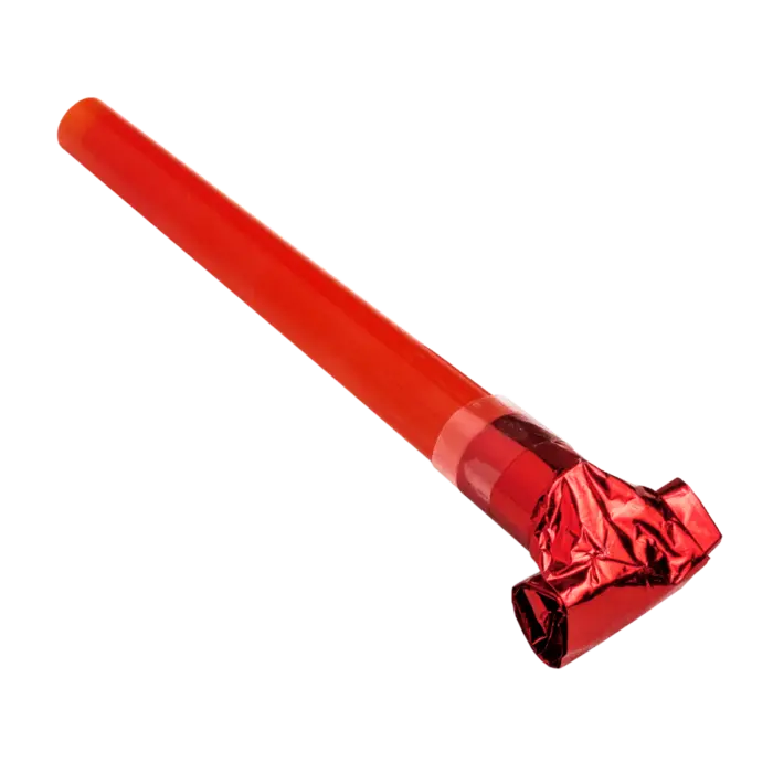 Festive Whistles Assorted Colours. Pack of 6