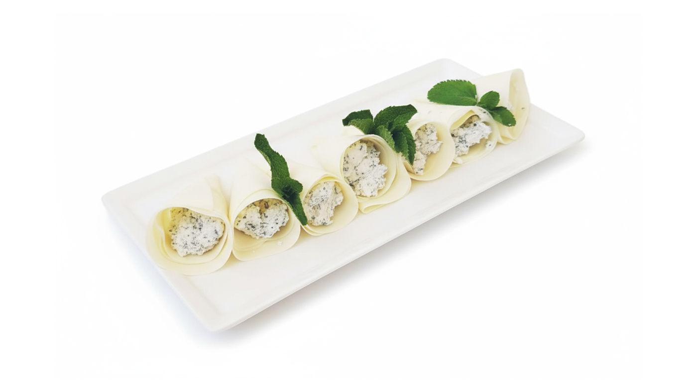 Sulguni Cheese filled with Nadugi and Mint