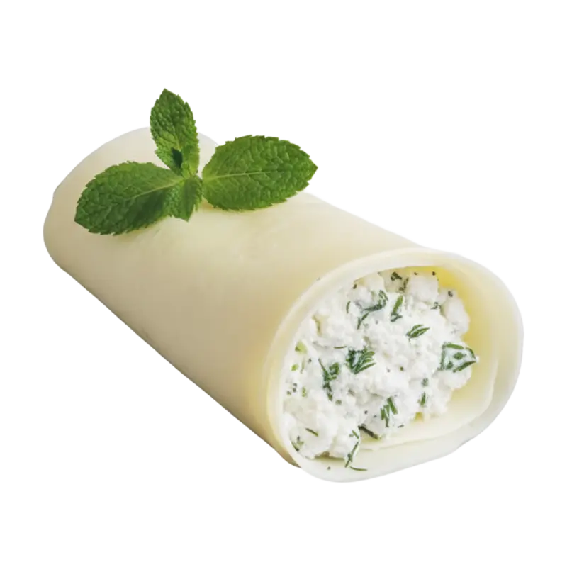 Sulguni Cheese filled with Nadugi and Mint