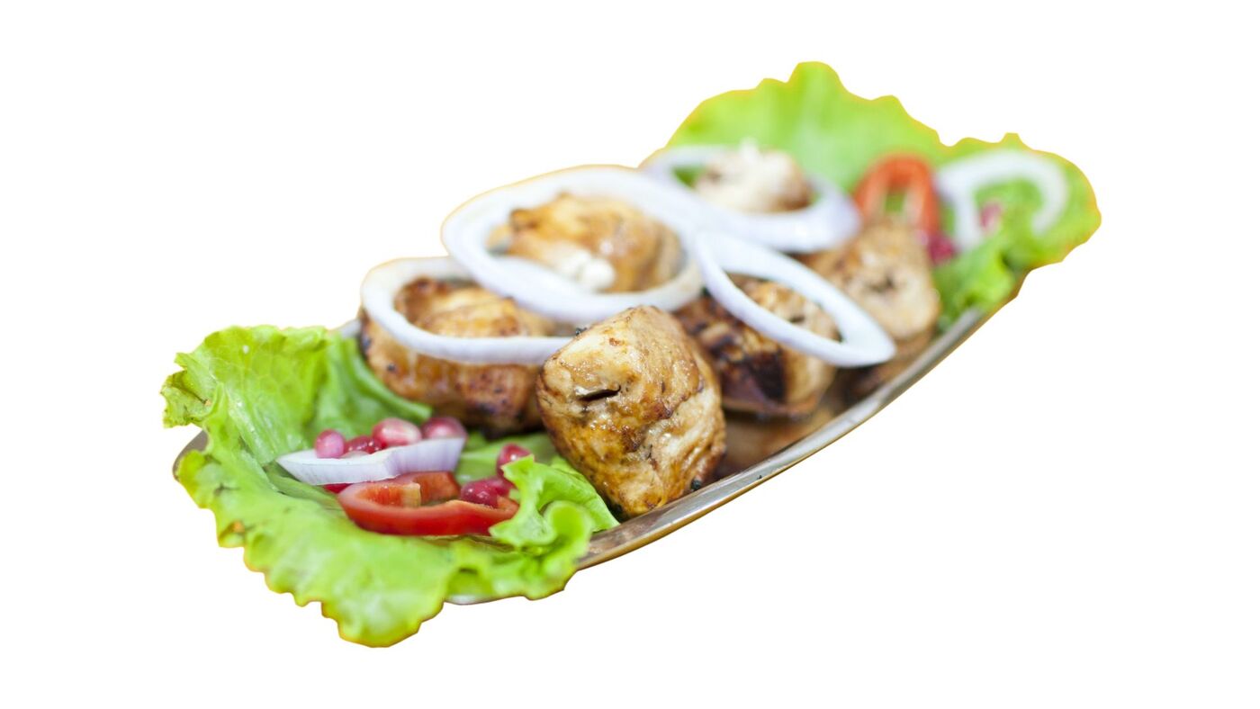 Chicken Mtsvadi with Tkemali Plum Sauce