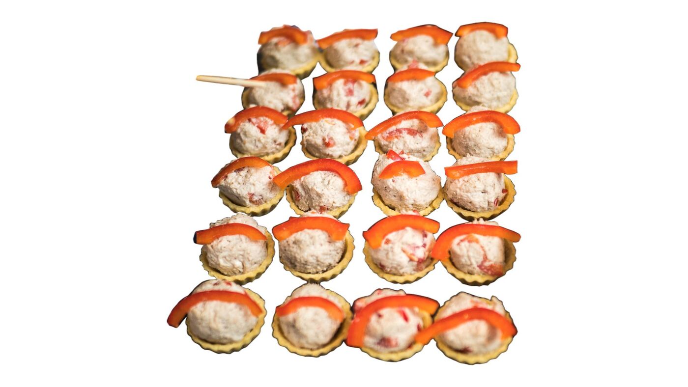 Chicken & Radish Pkhali Tartlet