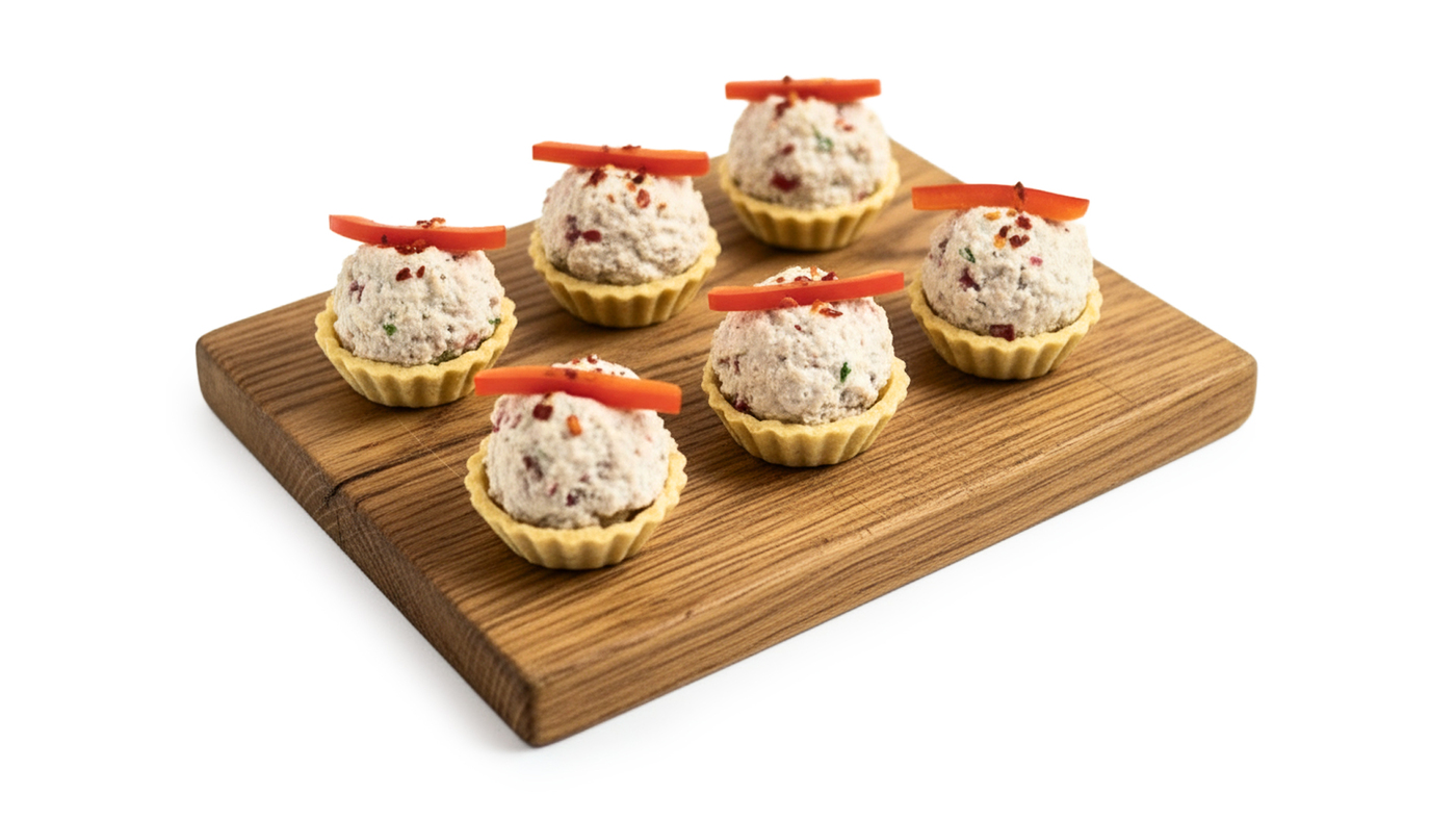 Chicken & Radish Pkhali Tartlet