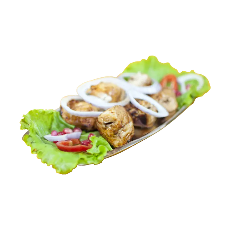 Chicken Mtsvadi with Tkemali Plum Sauce