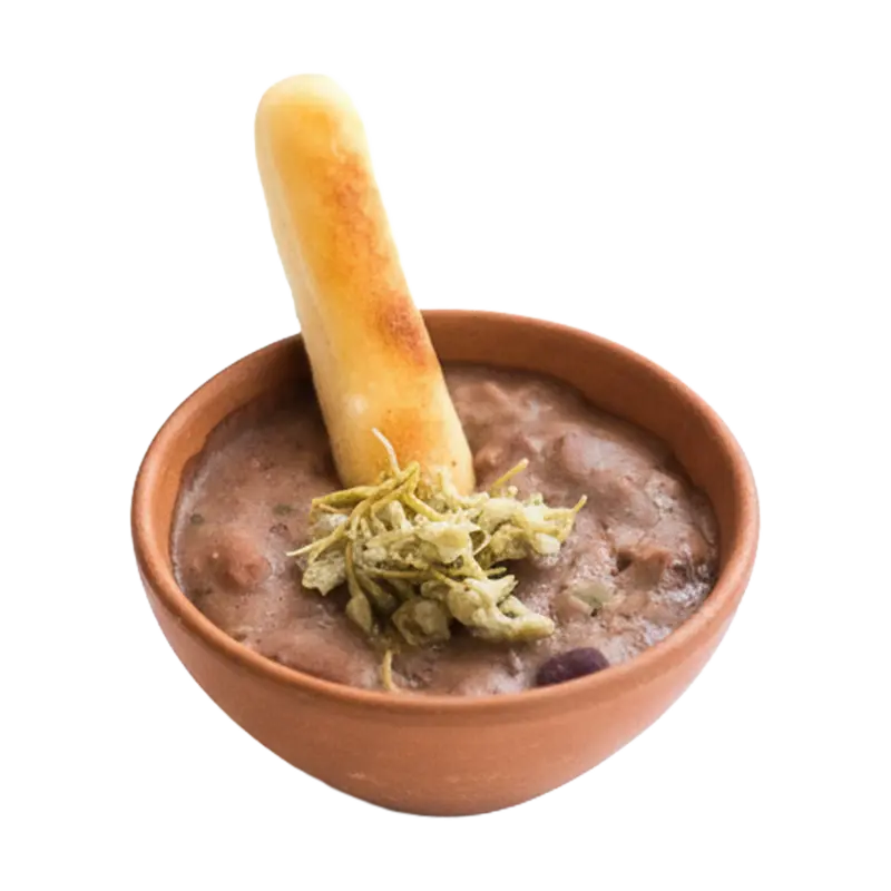Lobio Stew Cup with Mchadi Stick