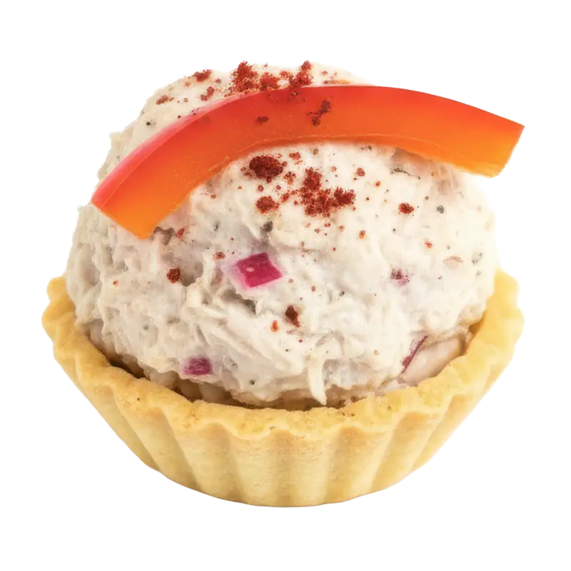 Chicken & Radish Pkhali Tartlet