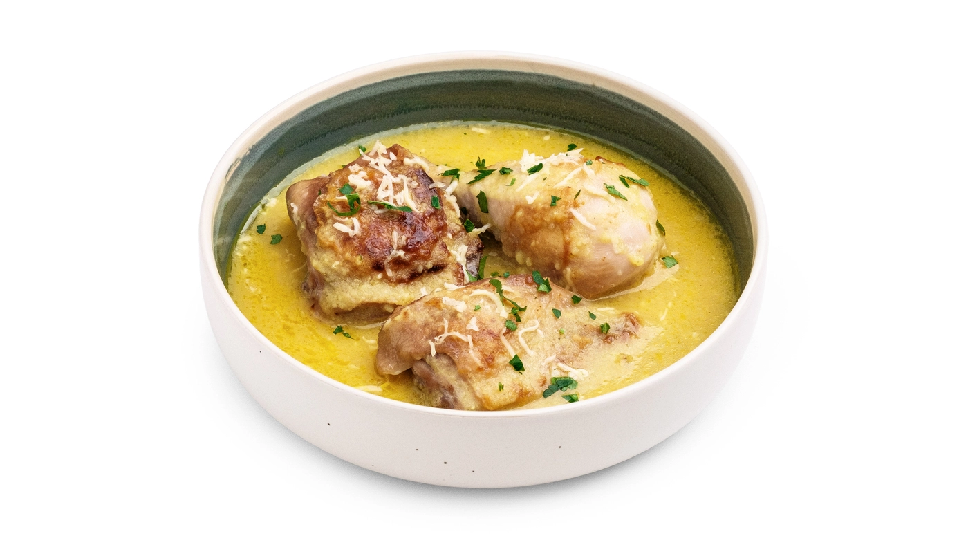 Shkmeruli – Chicken in Garlic and Cream Sauce