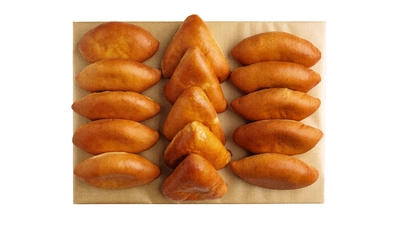 Set of 15 Pastries – Egg & Cabbage, Beef, Potato & Onion