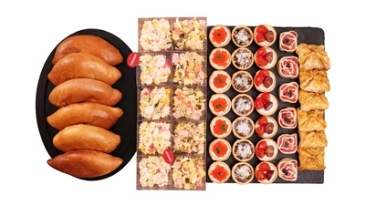 Canapés & Mini Salad Cups Selection for 5–7 Guests