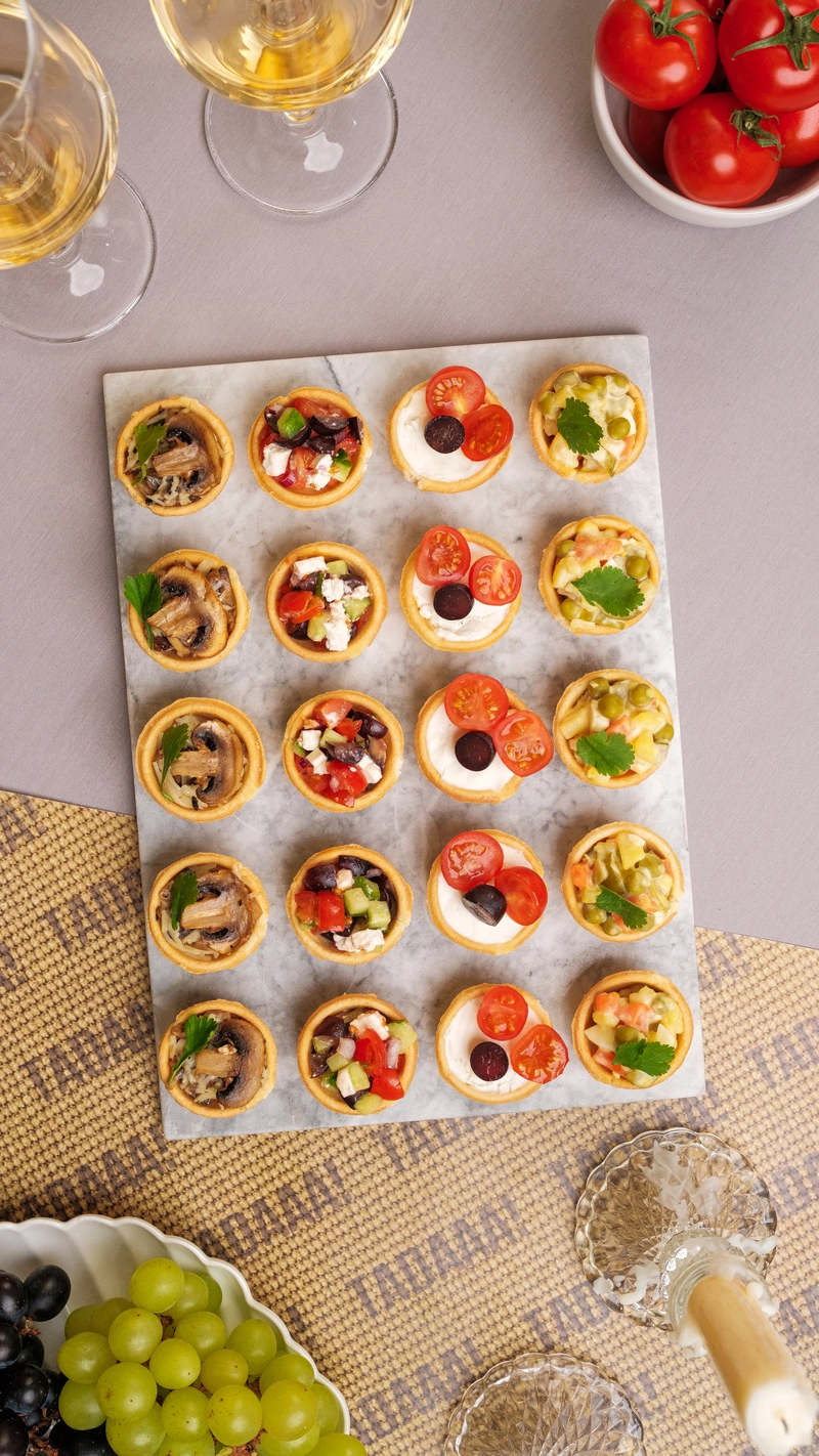 Set of 20 Veggie Tartlets