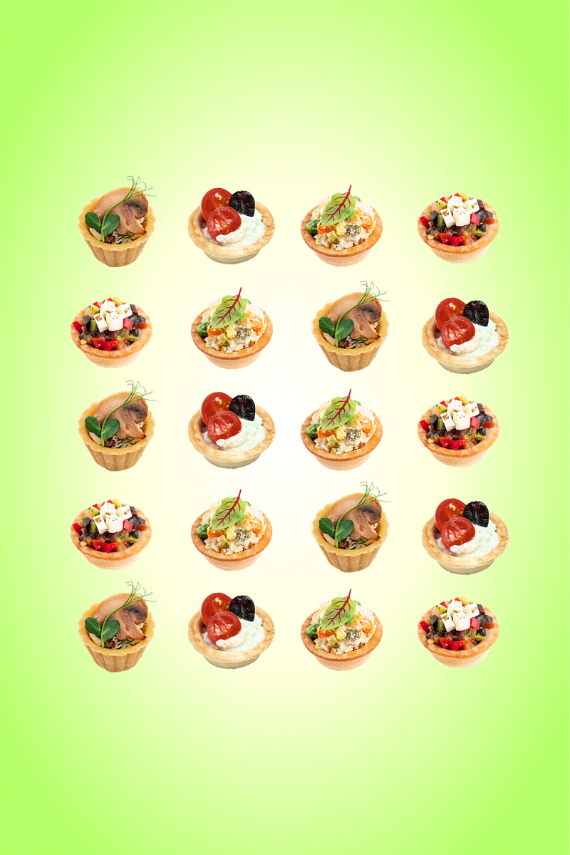 Set of 20 Veggie Tartlets