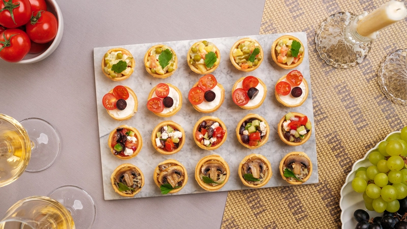 Set of 20 Veggie Tartlets