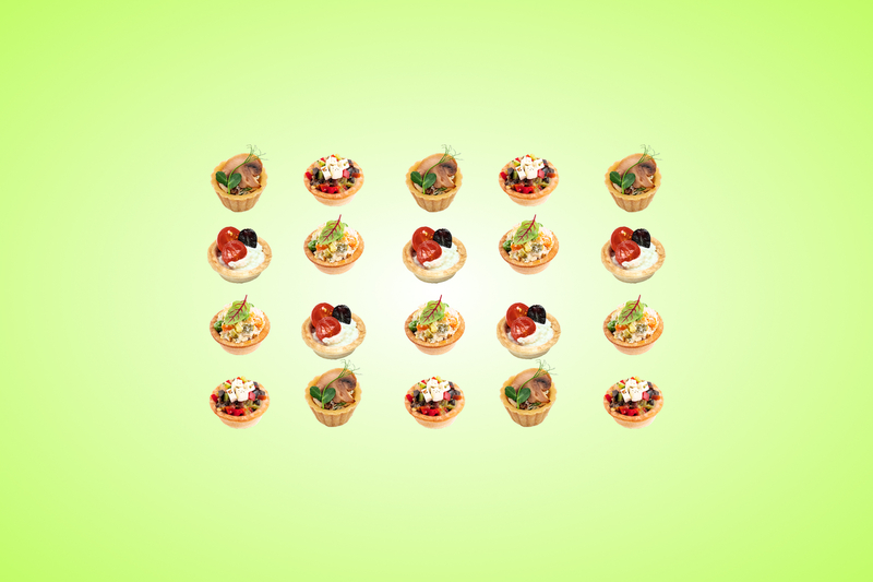 Set of 20 Veggie Tartlets