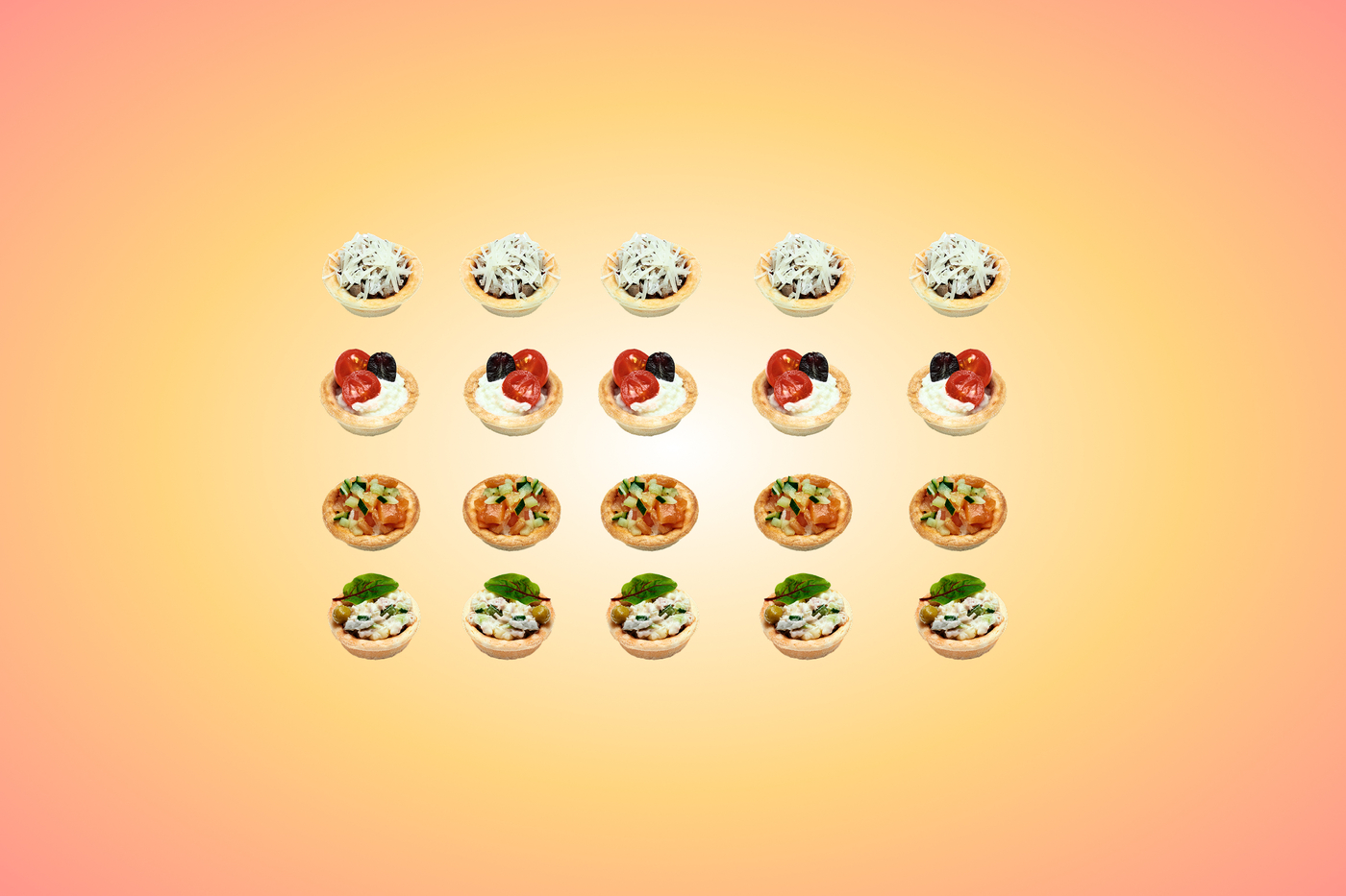 Set of 20 Mixed Canapés