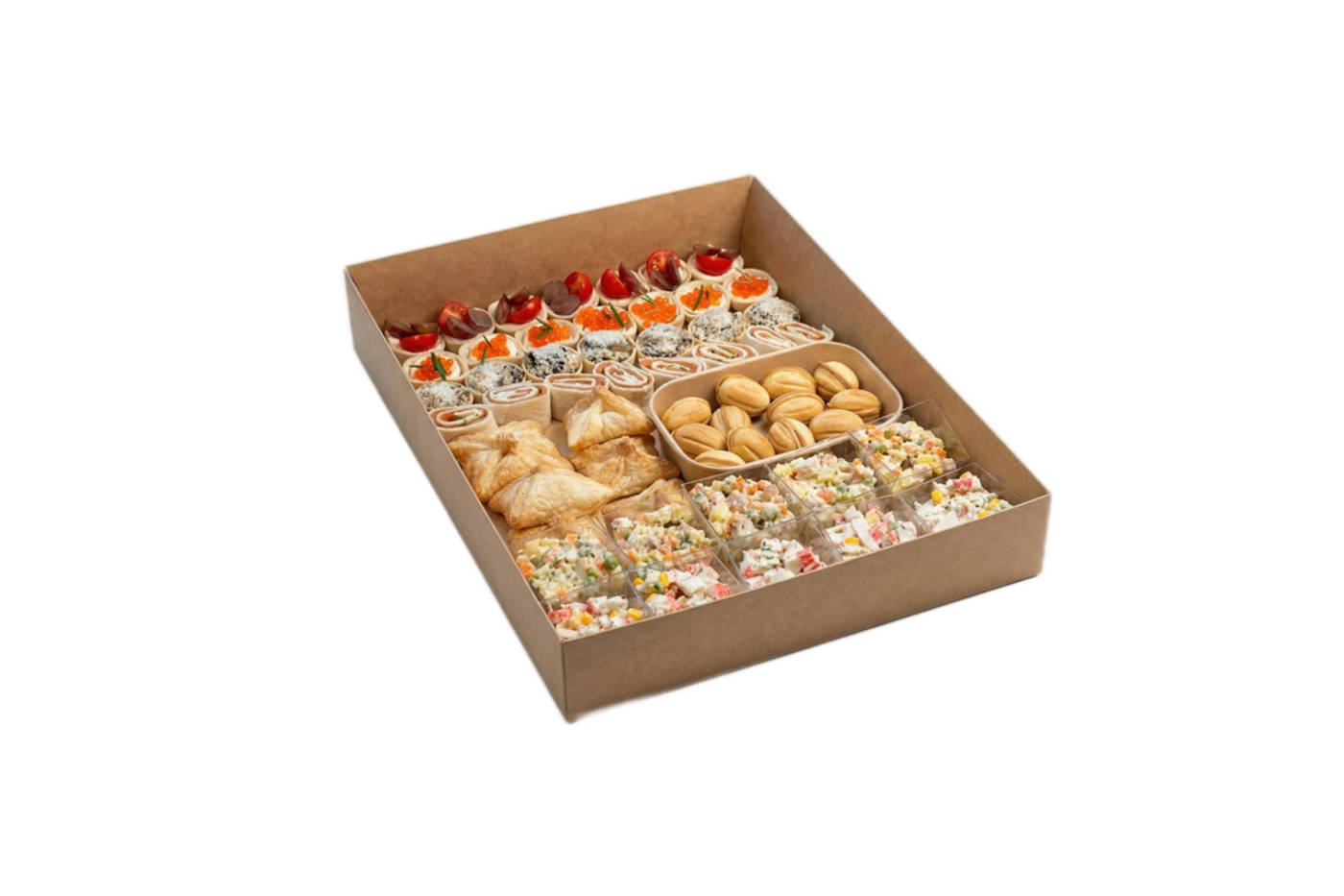 Canapés & Mini Salad Cups Selection for 5–7 Guests