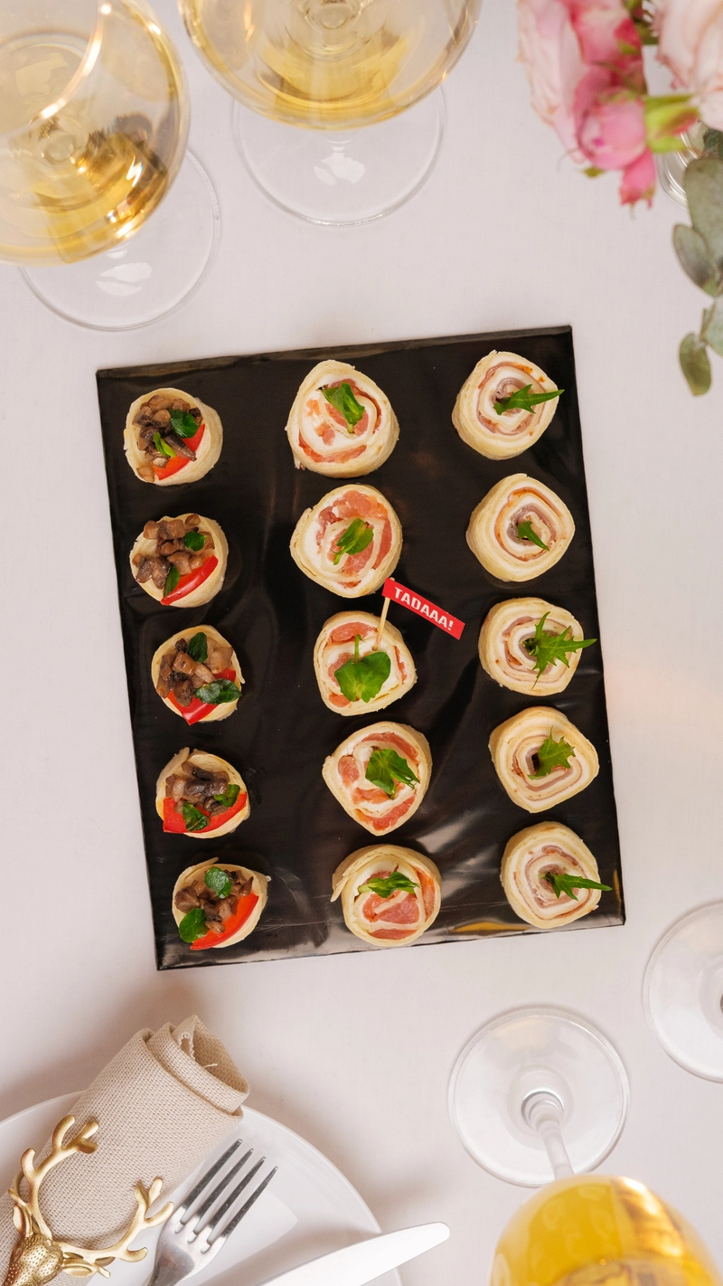 Selection of 15 Mixed Roulades - Chicken, Salmon, Ham