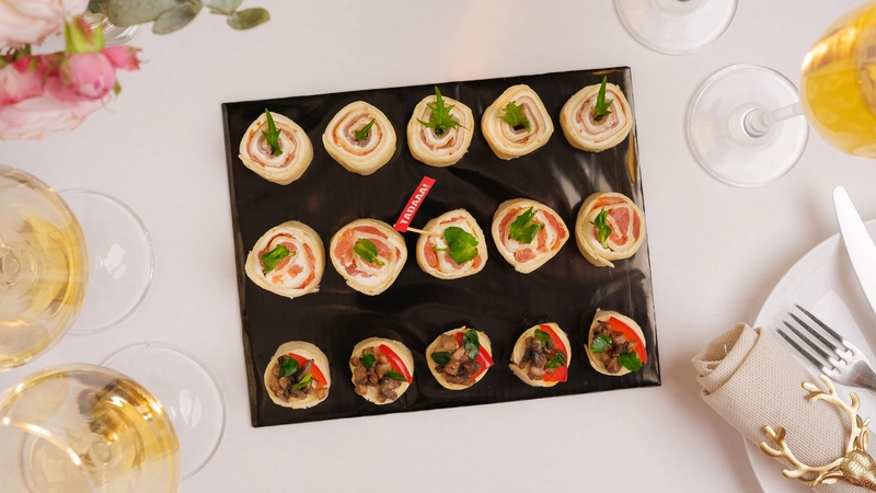 Set of 15 Mixed Roulades - Chicken, Salmon, Ham