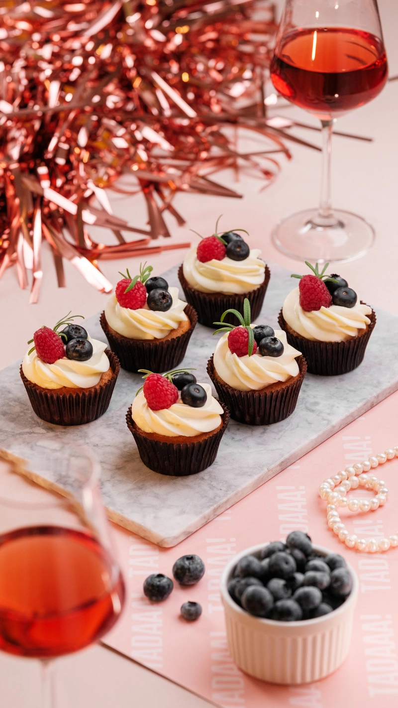 Fresh Berry Cupcakes – Pack of 6