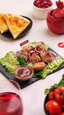 Grilled Chicken Mtsvadi Skewers — Tkemali