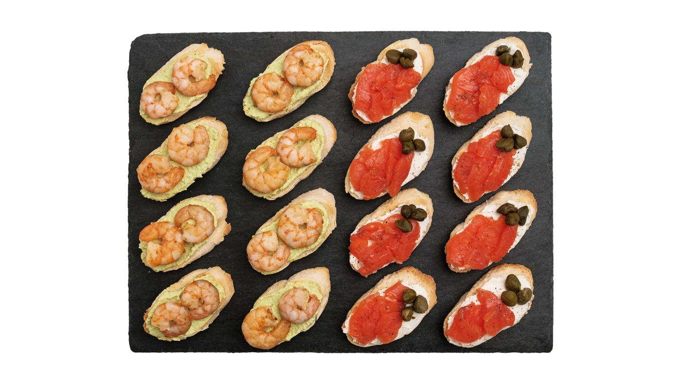 Duo Set of 16 Fish Tartines