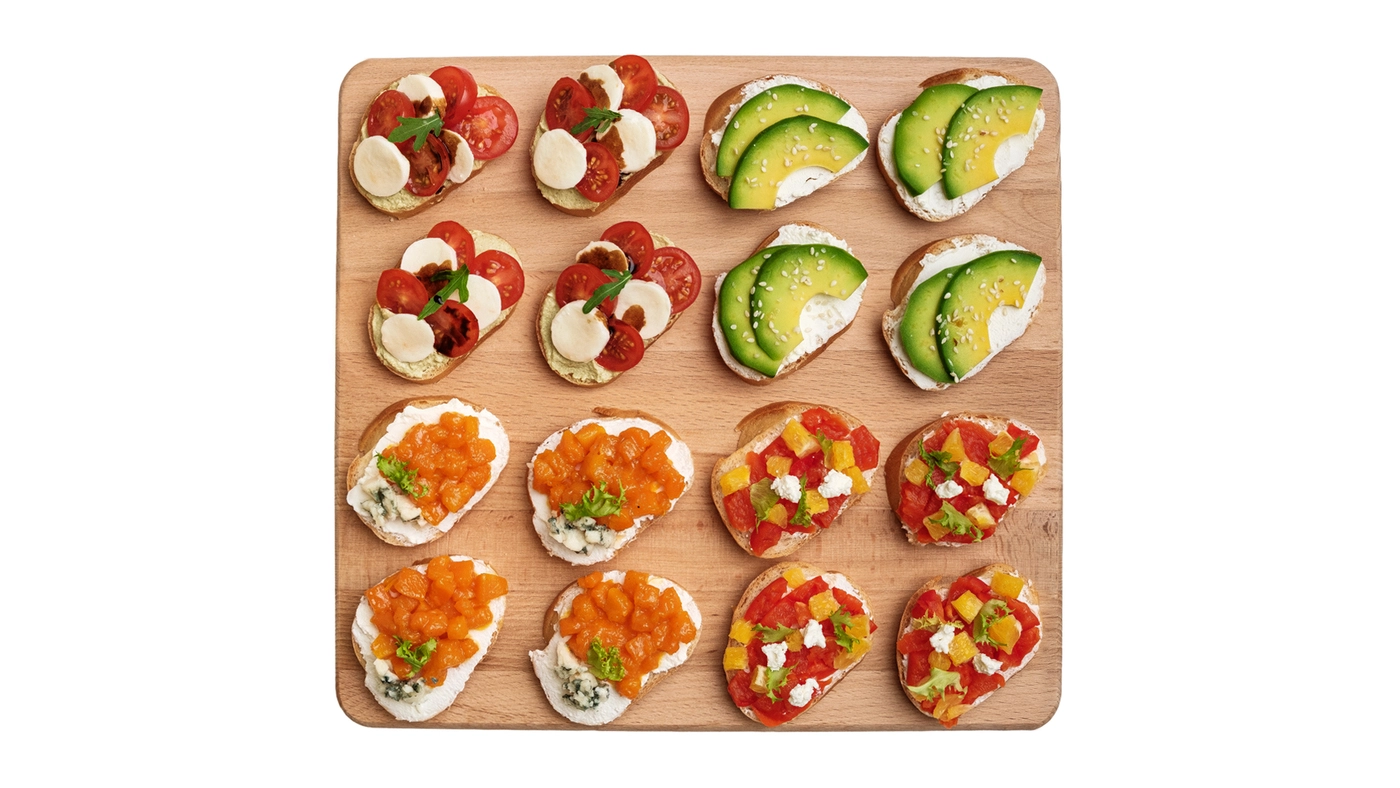 Veggie Tartine Selection of 16