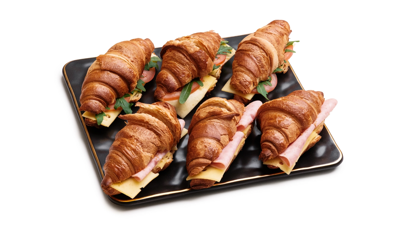 Cheese & Tomato, Ham & Cheese Croissant Sharer 12pc
