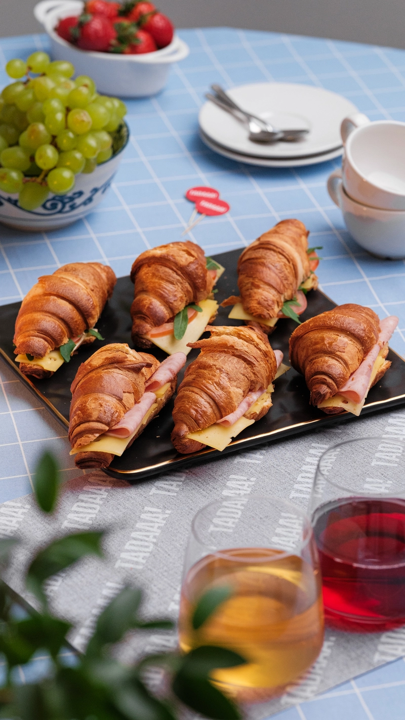 Cheese & Tomato, Ham & Cheese Croissant Sharer 12pc