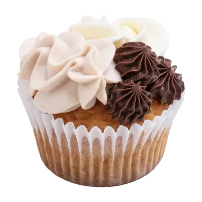 Vanilla & Chocolate Frosted Cupcakes – 6 pcs
