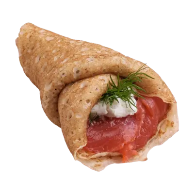 Smoked Salmon & Cream Cheese Crêpes