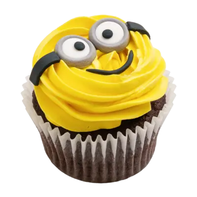 Minion Chocolate Cupcakes – 6 pcs