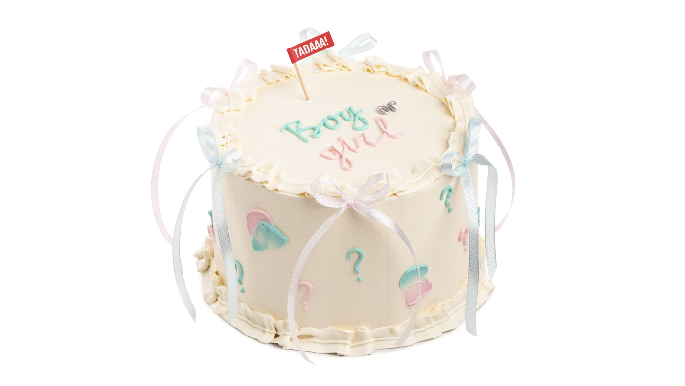 Lambert Gender Reveal Cake — 6" / 6 portions