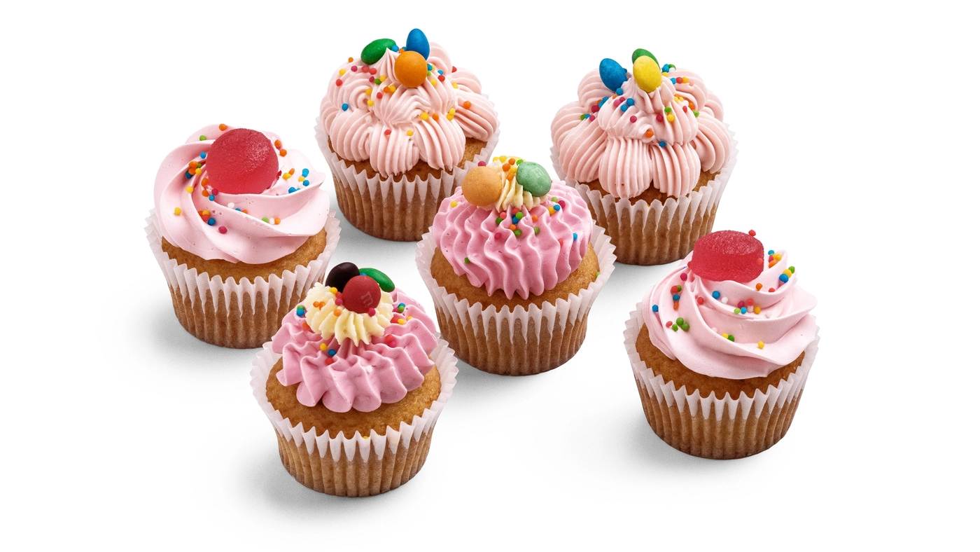 Confetti Vanilla Cupcakes – 6 pcs
