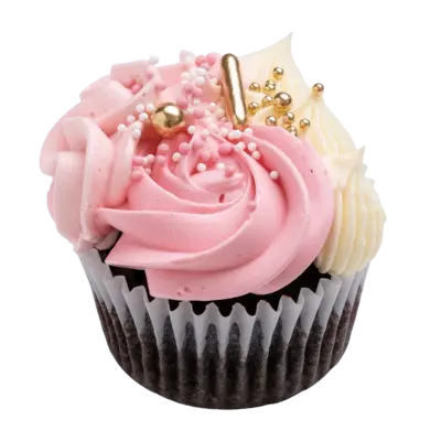 Pink Swirl Chocolate Cupcakes – 6 pcs