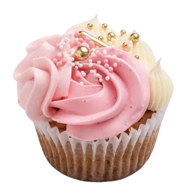 Pink Vanilla Cupcakes — 6 pcs