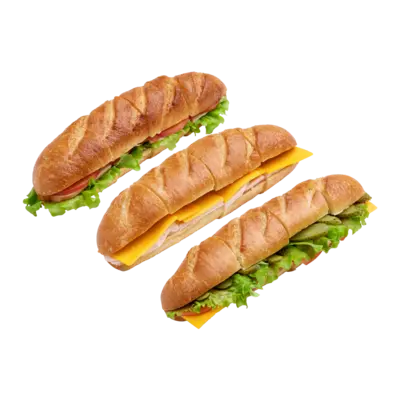 Rustic Baguette Sandwich Selection — 12 pcs