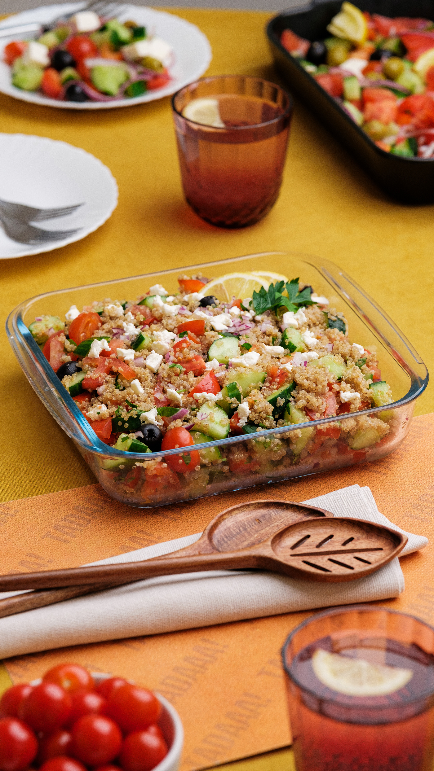 Mediterranean Quinoa Salad — Large Bowl