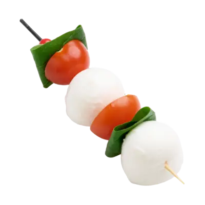 Baby Mozzarella & Tomato Skewers – 6 pcs