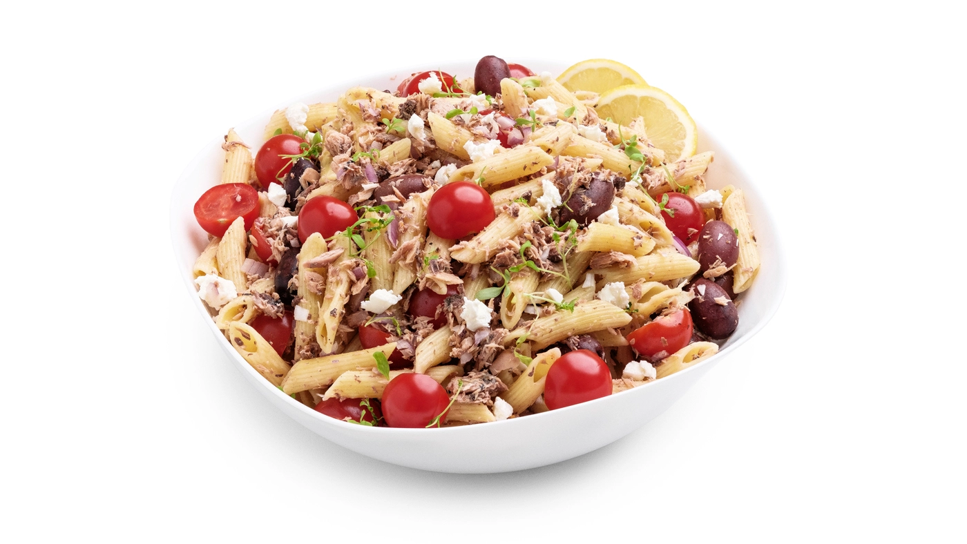 Mediterranean Tuna Pasta Bowl for Sharing