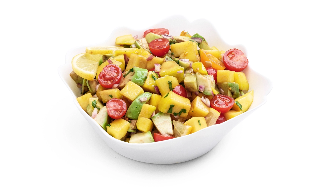 Tropical Sunshine Avocado & Mango Bowl for Sharing