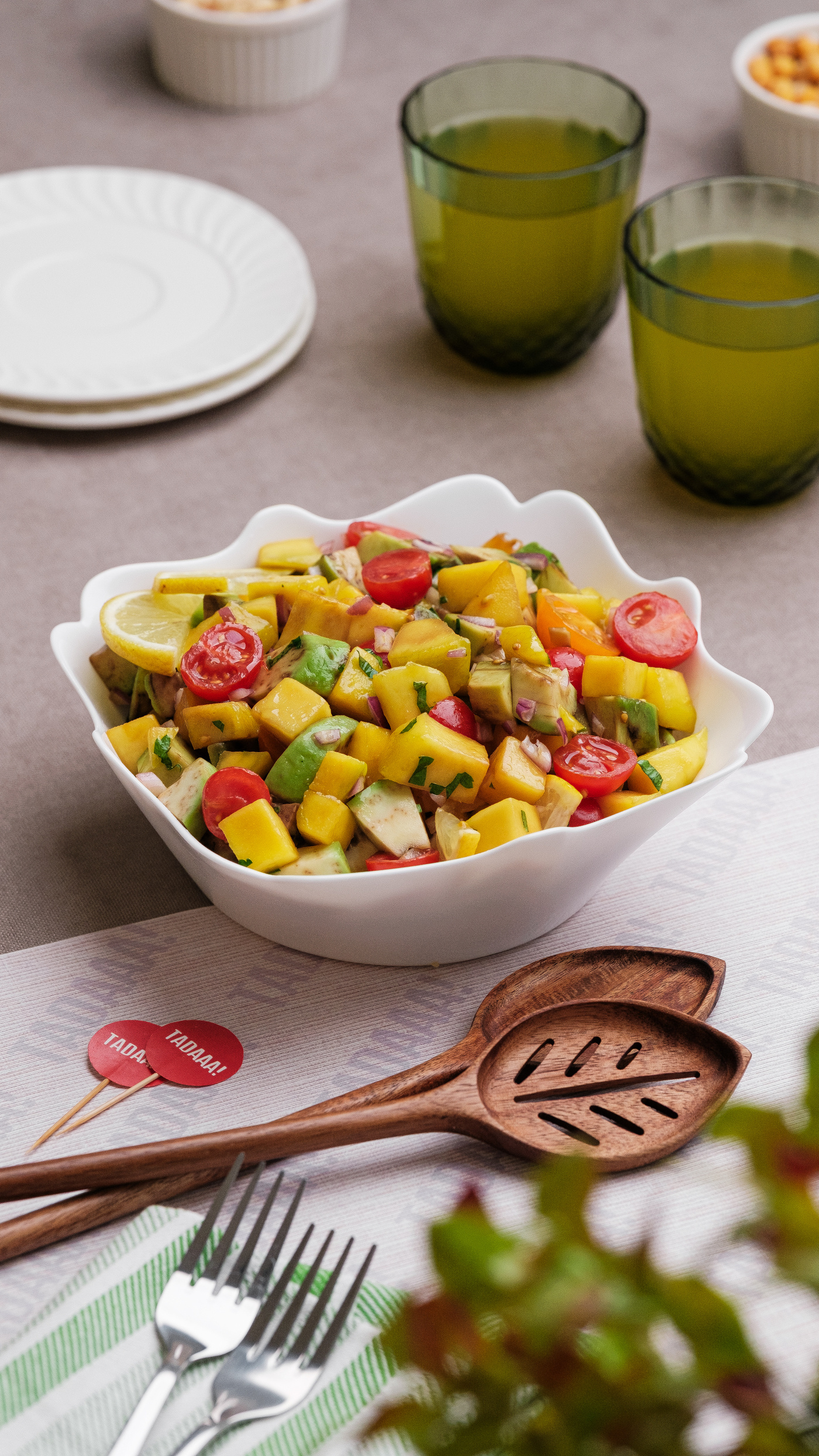 Tropical Sunshine Avocado & Mango Bowl for Sharing