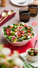 Strawberry, Spinach & Feta Salad • Serves 2–4
