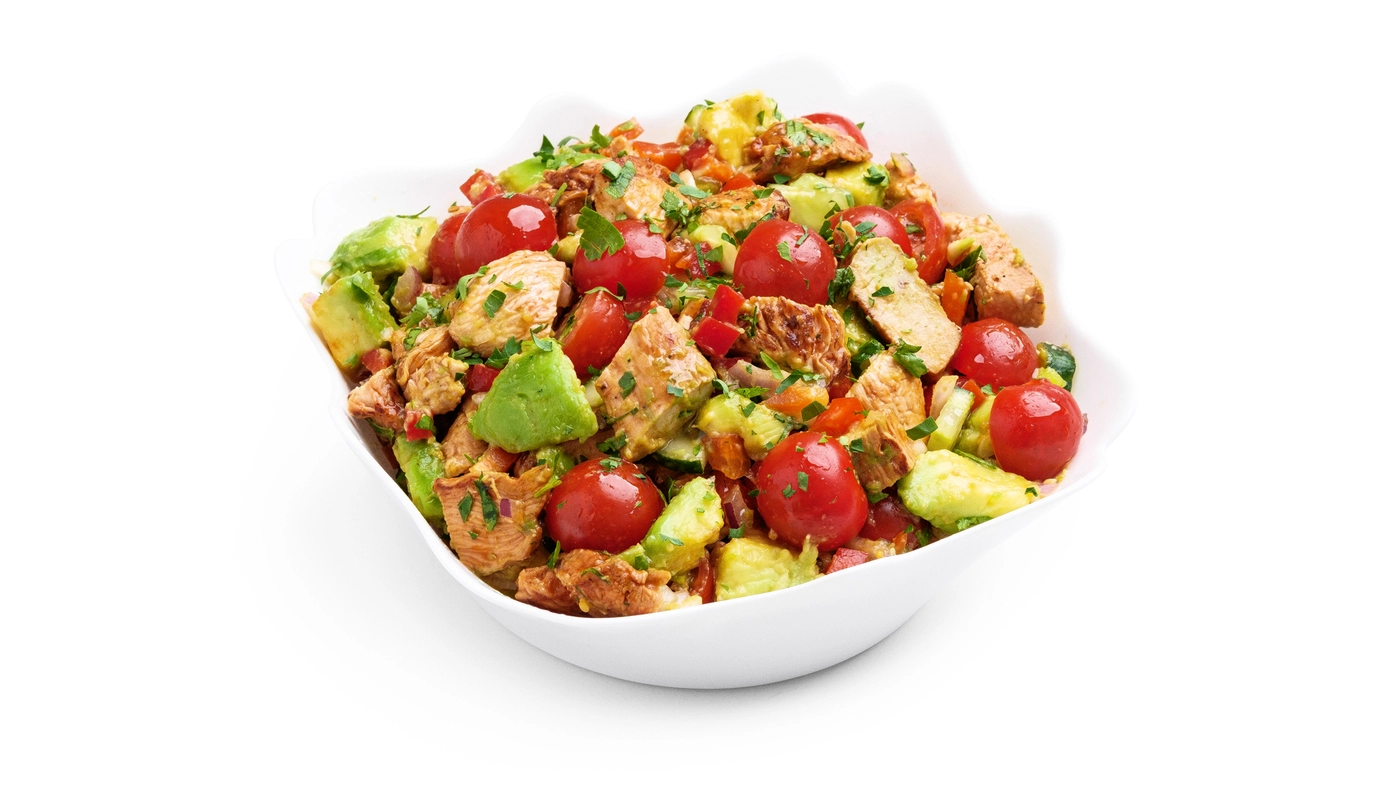 Zesty Chicken & Avocado Power Bowl for Sharing