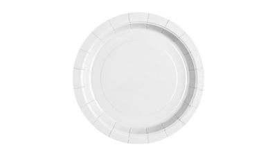 Bright White Paper Plate