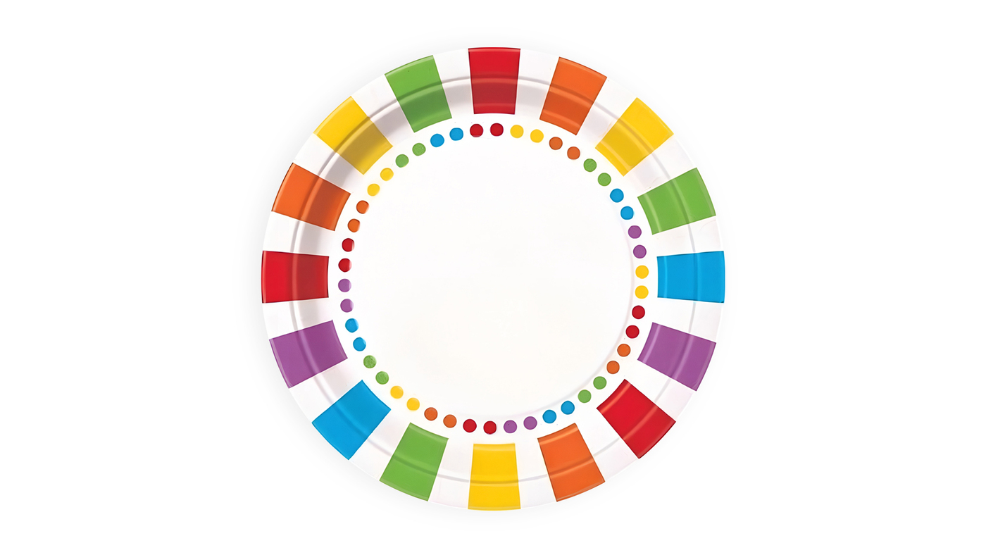 Rainbow Plate
