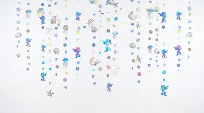Mermaid Party Decoration Garlands – 4 x 4 m