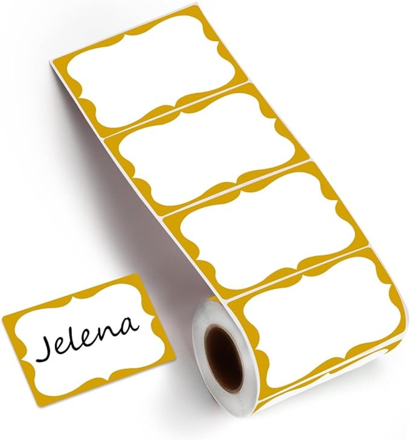 Gold Name Tag Stickers
