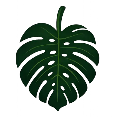 Tropical Leaf Banner 2 pcs