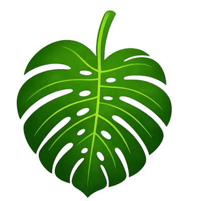 Tropical Leaf Banner 2 pcs