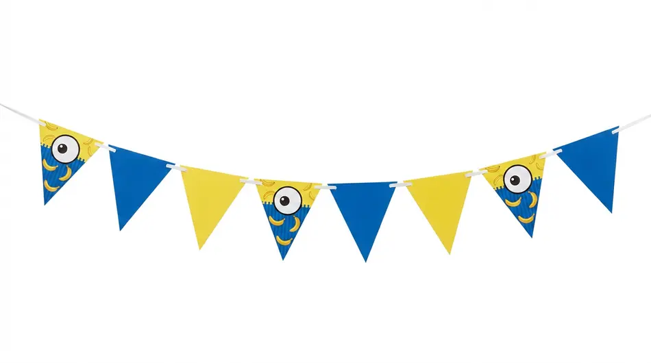 Yellow & Blue Cartoon Bunting Banner 32Ft